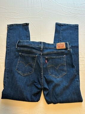Levi's Women's Deep Indigo Straight Leg Jeans